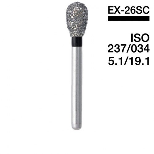 Боры Мани EX-26SC (черн.) (5 шт.), Mani Dia-Burs 1231913088 - фото 436194