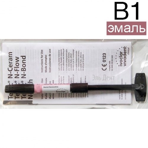 Tetric N-Ceram Refill B1 шприц (3.5гр), светоотверждаемый нано-гибридный композит, Ivoclar 1231915092 - фото 441526