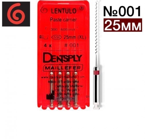 Lentulo №1 25мм (4шт) - каналонаполнитель машинный Maillefer 00000001057 - фото 446964