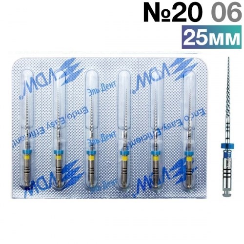 FlexMaster Тейпер NiTi №20 06 L25, VDW 0001910852 - фото 448529
