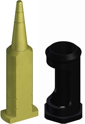 Аналог абатмента для стандартного монолитного абатмента RN, Polymer/Brass 048.117V4 - фото 452976