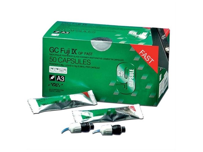 GC Fuji IX GP CAPSULE - цемент стоматологический (самоотверждаемый стеклоиномерный пакуемой вязкости, для реставраций), в капсулах (50 шт.), цвет A3 0130071GcA3 - фото 460598