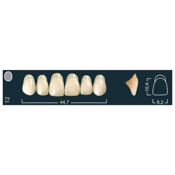 Ivocryl Set A-D - набор фронтальных верхних зубов, UOK12 B2, 6 шт 630630 - фото 461490