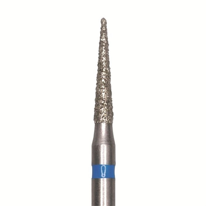 Бор алмазный 858 012 FG, синий, 5 шт. Форма: конус с заостренным концом 858.FG.012 - фото 462508