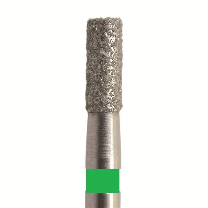 Бор алмазный 835 014 FG, зеленый, 5 шт. Форма: цилиндр с плоским концом 835G.FG.014 - фото 463249