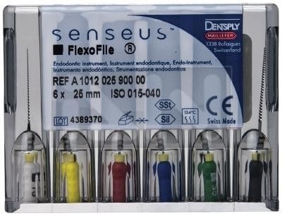 H.File № 035 25 мм Senseus, 6 шт. - ручной супергибкий расширитель корневого канала c силиконовой ручкой, в стерильном блистере. A101602503504 - фото 464717