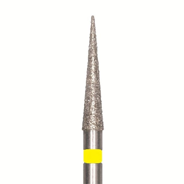 Бор алмазный SL859EF.FG.014, желтый, 25 шт. Форма: игла SL859EF.FG.014 - фото 465453
