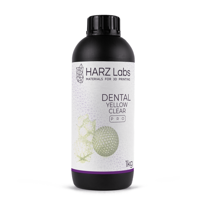 Фотополимер HARZ Labs Yellow Clear Pro Resin для LCD/DLP принтеров, ( для печати хир. шаблонов) 1 литр DentalYellowClearPro - фото 474334