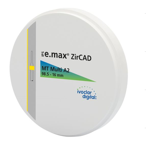 Диск диоксида циркония Ivoclar Vivadent  IPS emax ZirCAD MT Multi A1 98,5-20 мм 686885 - фото 474693