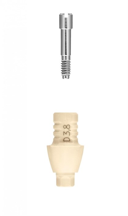 Временный овальный абатмент (с винтом для EsthetiCap) FRIADENT EsthetiCap oval, размеры: D3.8, арт: 46-1740 46-1740 - фото 491628
