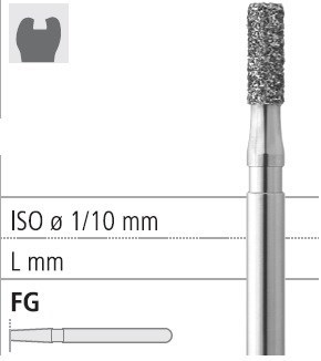 Боры стоматологические алмазные FG 835/009, черный, 6шт. ISO код 314109544009, арт: FG212/6 СB FG212/6СB - фото 502321