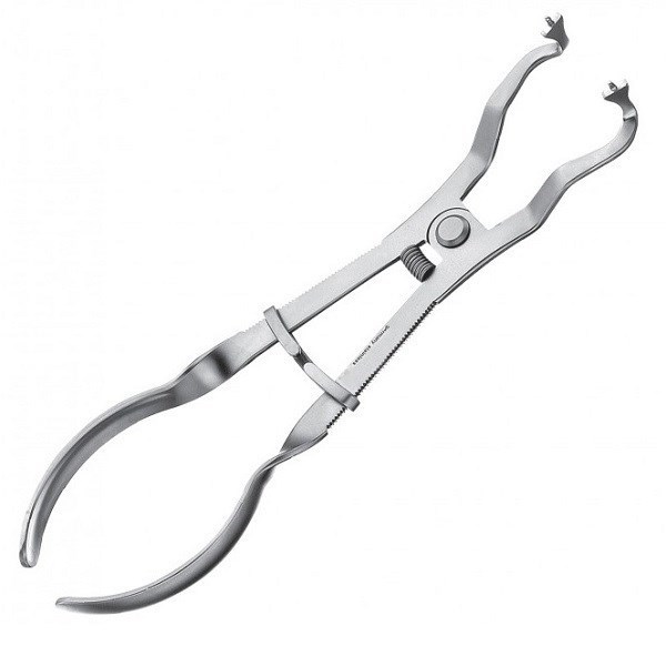 DENTAL DAM FORCEPS - щипцы для кламмеров H-01262 - фото 505661