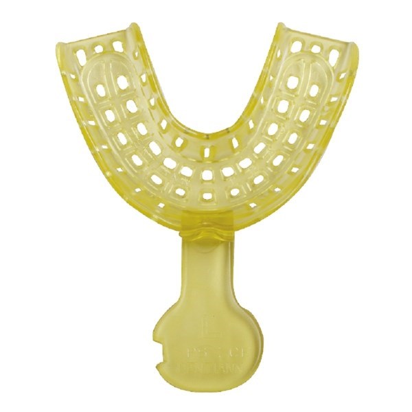 Ложка одноразовая оттискная Plastic Tray LL, низ, размер L, желтая, 1 шт PT-LL-Y - фото 536030