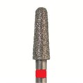 Бор алмазный 849 010 FG, красный, 5 шт. Форма: конус с закругленным концом 849F.FG.010 - фото 462892