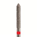 Бор алмазный 886F 012 FG, красный, 5 шт. Форма: цилиндр с заостренным концом 886F.FG.012 - фото 463394