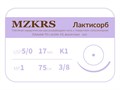ПГЛ Лактисорб -  хирургическая нить сополимерная1738К1-Premium-5/0 (1)75-ПГЛ ЛАКТИСОРБ хирургическая нить сополимерная, MZKRS (Россия) 1738К1-5/0-(1)75-ПГЛ - фото 493120