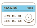 ПВДФ - хирургическая нить поливинилиденфторидная1738К1-Premium-7/0 (0.5)45 ПВДФ хирургическая нить поливинилиденфторидная, MZKRS (Россия) 1738К1--7/0-(0-5)75-ПВДФ-уп - фото 493570