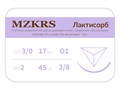 ПГЛ лактисорб - хирургическая нить сополимерная1738О1 Premium-3/0 (2)45 ПГЛ ЛАКТИСОРБ хирургическая нить сополимерная, обратно-режущая игла, MZKRS (Россия) 1738О1-3/0-(2)45-ПГЛ - фото 495004