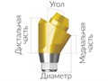 ASA55303018H  Винтовой угловой абатмент, диаметр 5.5 мм, Dentium (Ю.Корея) ASA55303018H - фото 499938