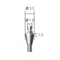 BAB351018 Шариковый аттачмент, Dentium (Ю.Корея) BAB351018 - фото 500235