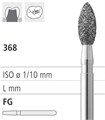Боры стоматологические алмазные FG 368/018, 6шт. ISO код 314257524018., арт: FG255A/6 FG255A/6 - фото 500886