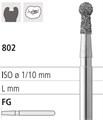 Боры стоматологические алмазные FG 802/012, зел., 6шт. ISO код 314002534012, арт: FG300/6 C FG300/6C - фото 501851