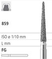 Боры стоматологические алмазные FG 859/015, красн., 6шт. ISO код 314166514015, арт: FG40D4/6 FG40D4/6 - фото 502072