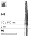 Боры стоматологические алмазные FG 848/015, 6шт. ISO код 314173514015, арт: FGA10/6 FGA10/6 - фото 502175