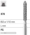 Боры стоматологические алмазные FG 878/013, черн., 6шт. ISO код 314289544013, арт: FG308/6 CB FG308/6CB - фото 503006