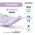 Моноквик ELMONQ — рассасывающаяся нить, 3/8, колющая игла 13 мм, толщина 5/0 (1), 75 см, 12 шт 50Q7DR13 - фото 503879