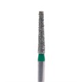 Бор алмазный Ecoline E 847KR C, конусный цилиндр закругленный, турбинный наконечник, D=1.8 мм, зеленый E-847-KRC-314-018 - фото 505643