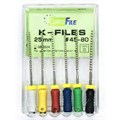 K-Files - ручные файлы, 25 мм, №45-80, сталь, 6 шт 1831025101 - фото 533724